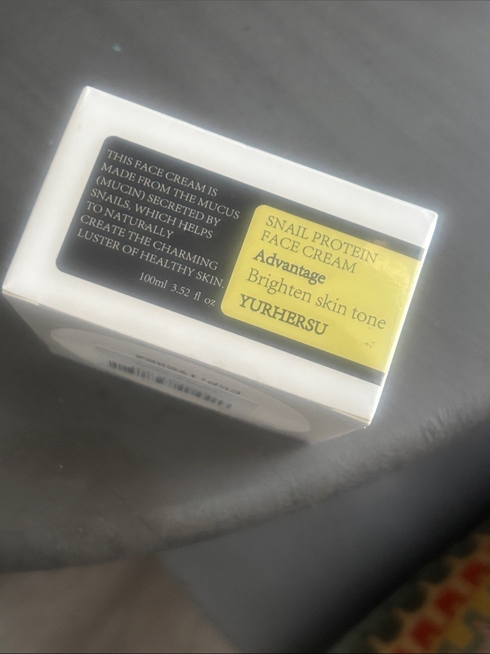 YURHERSU Snail Protein Face Cream – New in Box /Brightening Moisturizer) - Picture 2 of 4